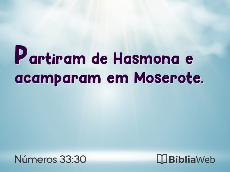 Números 33:30 em imagem para compartilhar