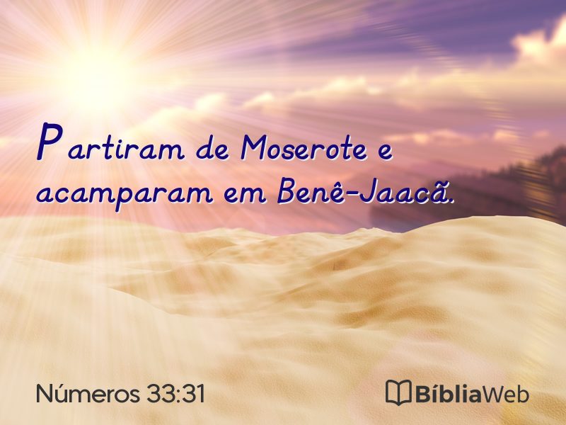 Números 33:31 em imagem para compartilhar