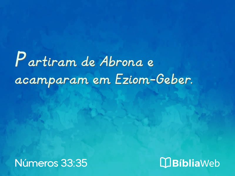 Números 33:35 em imagem para compartilhar