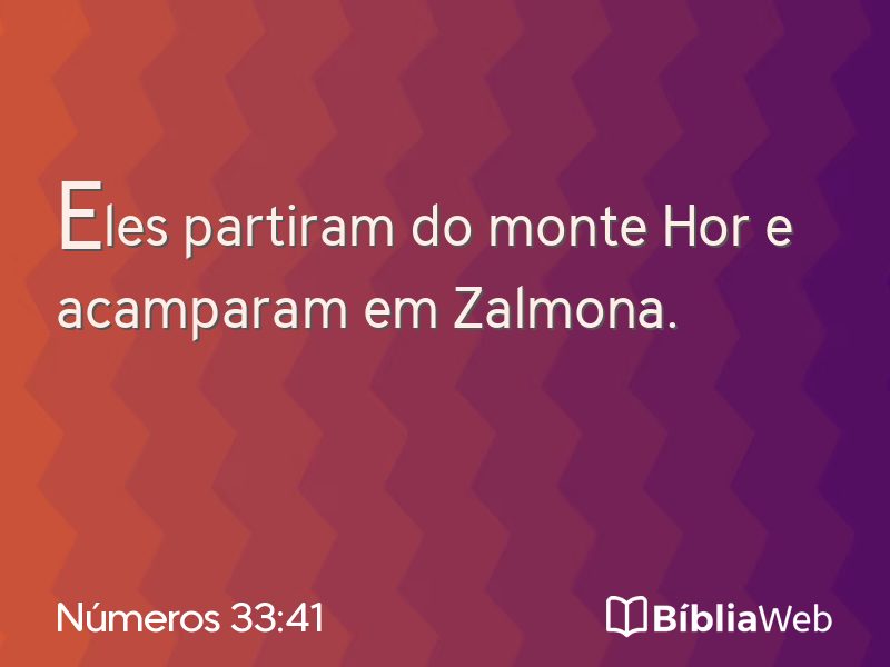 Números 33:41 em imagem para compartilhar