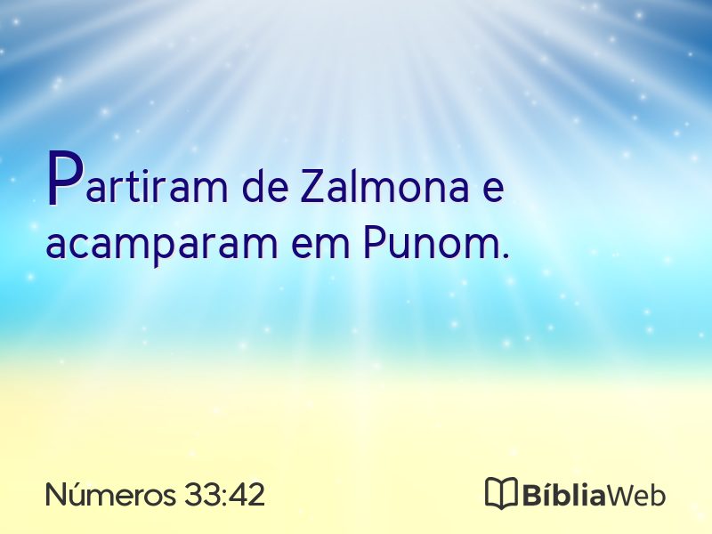 Números 33:42 em imagem para compartilhar