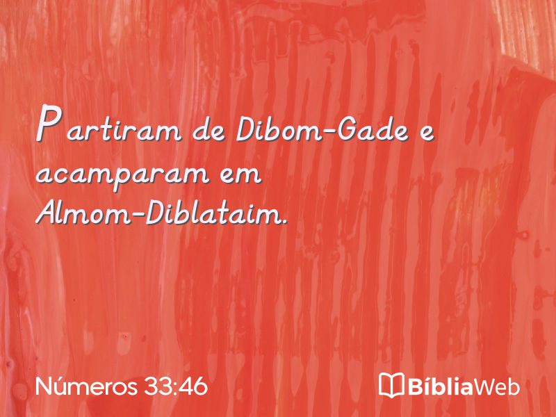 Números 33:46 em imagem para compartilhar