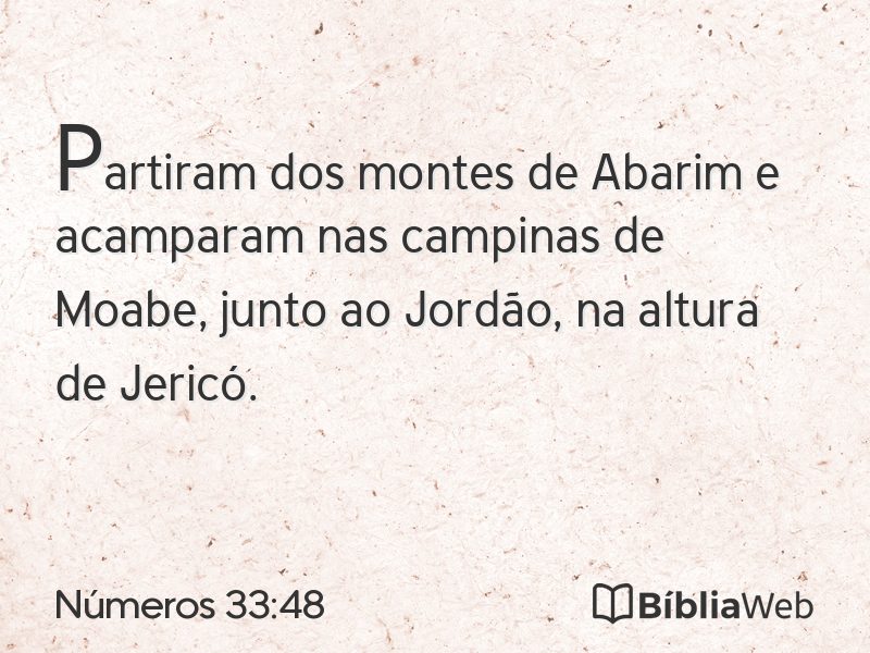 Números 33:48 em imagem para compartilhar