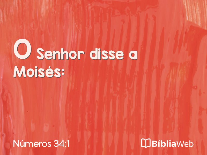 Números 34:1 em imagem para compartilhar