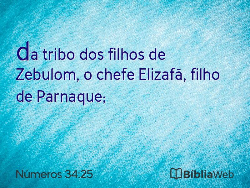 Números 34:25 em imagem para compartilhar