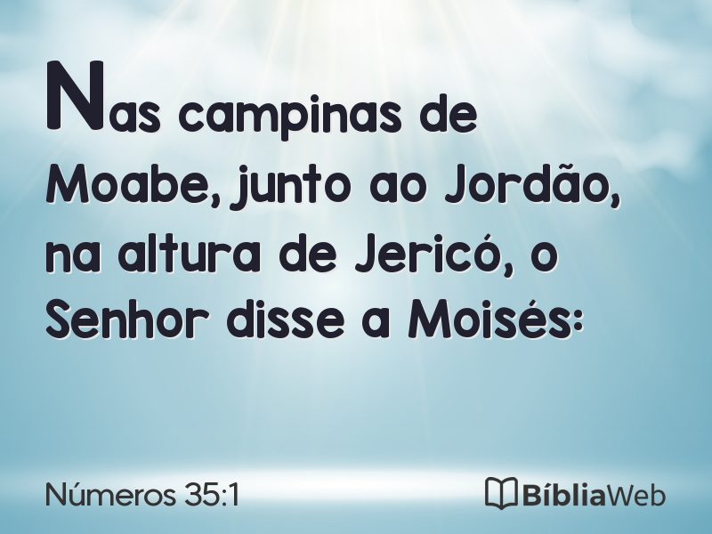 Números 35:1 em imagem para compartilhar