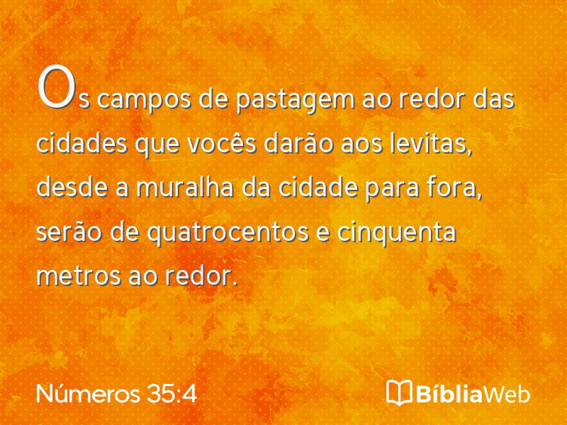 Números 35:4 em imagem para compartilhar