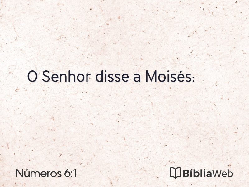 Números 6:1 em imagem para compartilhar