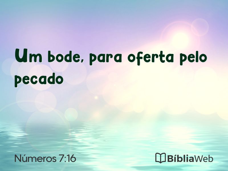 Números 7:16 em imagem para compartilhar