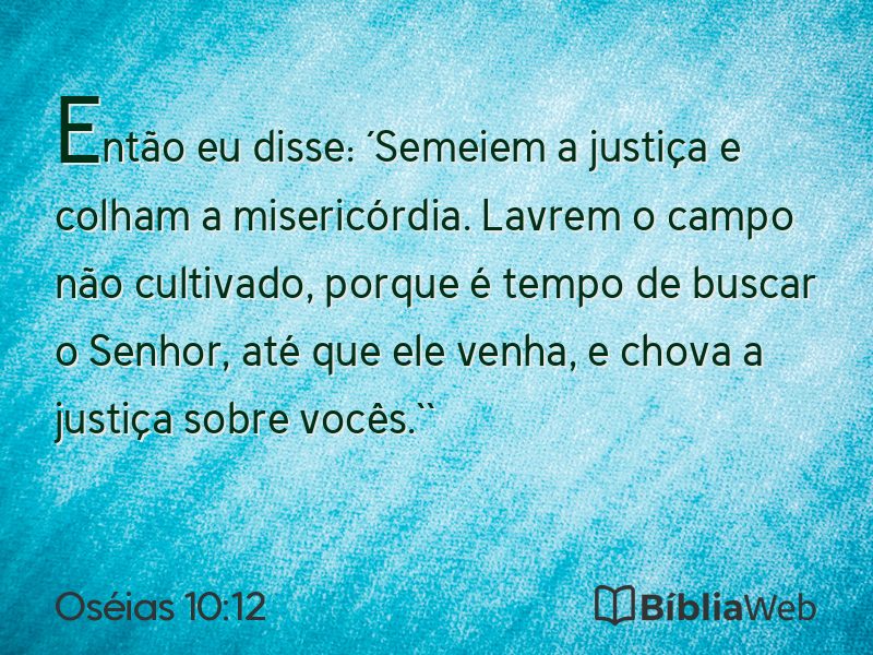 Oséias 10:12 em imagem para compartilhar