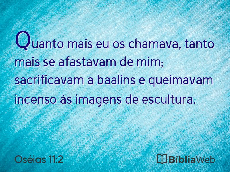 Oséias 11:2 em imagem para compartilhar