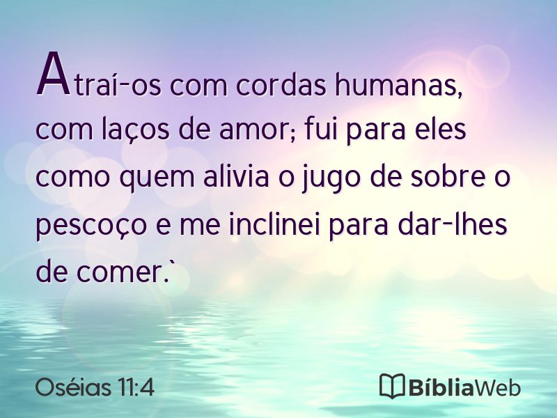 Oséias 11:4 em imagem para compartilhar
