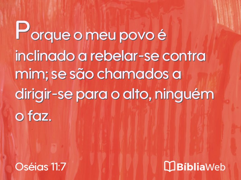 Oséias 11:7 em imagem para compartilhar