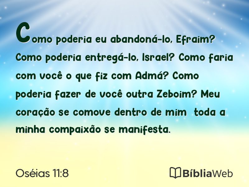 Oséias 11:8 em imagem para compartilhar