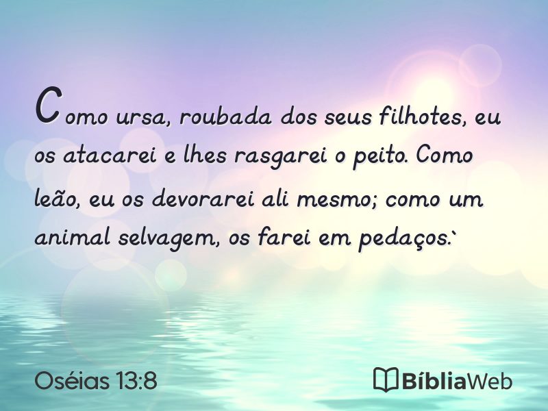Oséias 13:8 em imagem para compartilhar