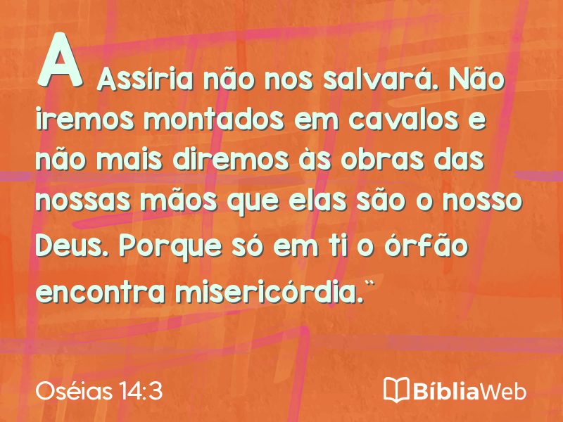 Oséias 14:3 em imagem para compartilhar
