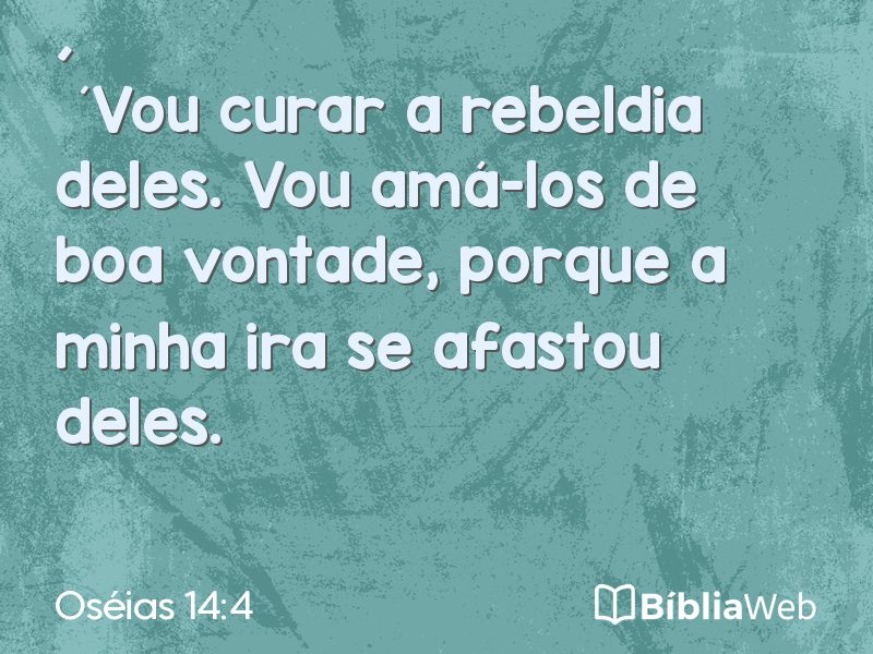 Oséias 14:4 em imagem para compartilhar