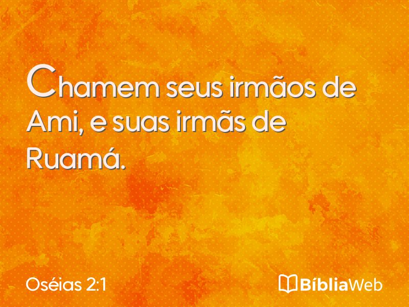 Oséias 2:1 em imagem para compartilhar