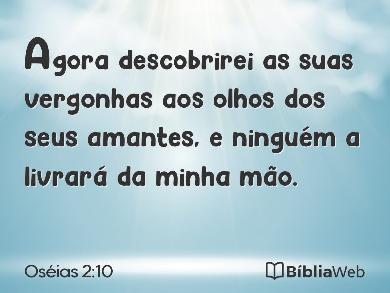 Oséias 2:10 em imagem para compartilhar