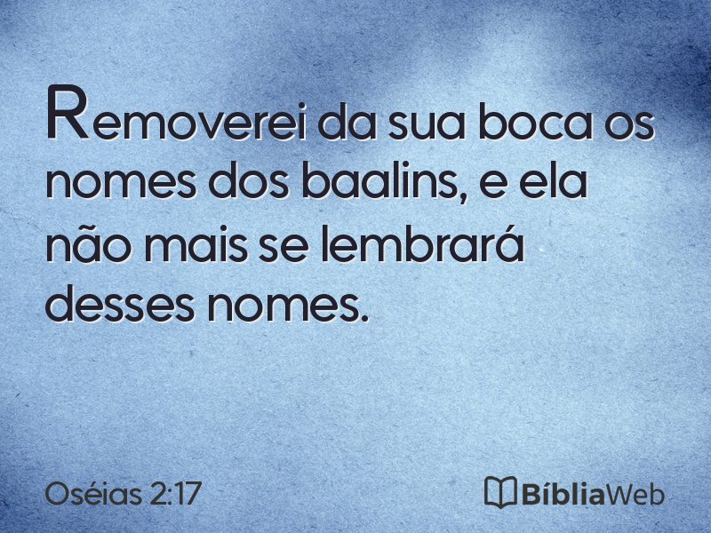Oséias 2:17 em imagem para compartilhar