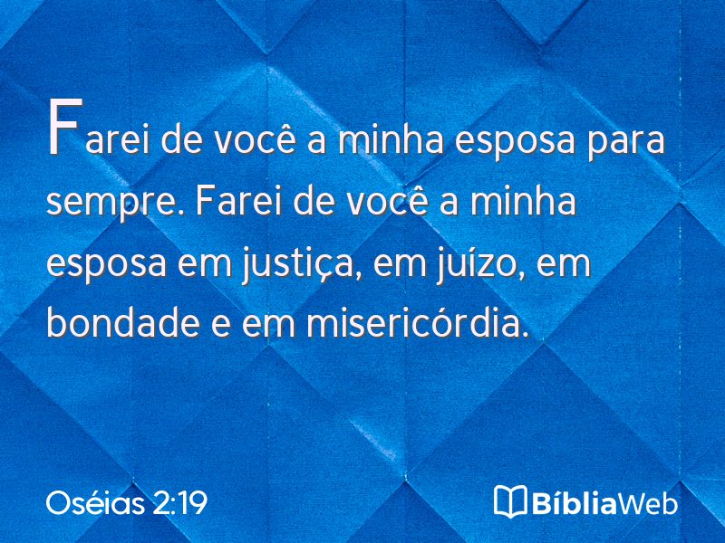 Oséias 2:19 em imagem para compartilhar