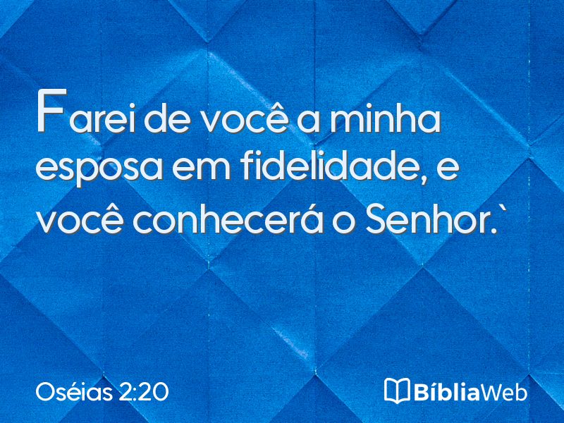 Oséias 2:20 em imagem para compartilhar