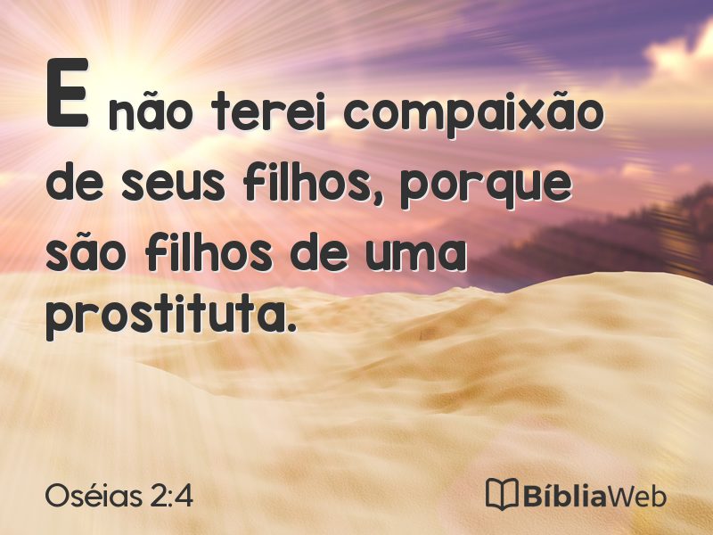 Oséias 2:4 em imagem para compartilhar