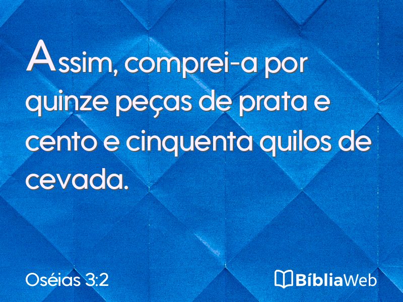 Oséias 3:2 em imagem para compartilhar