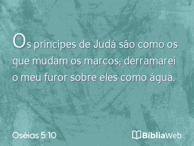 Oséias 5:10 em imagem para compartilhar