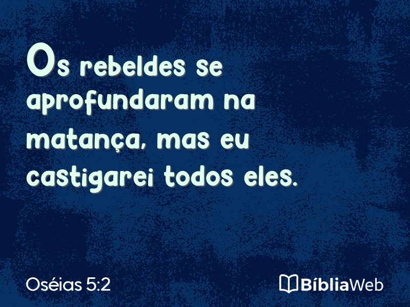 Oséias 5:2 em imagem para compartilhar