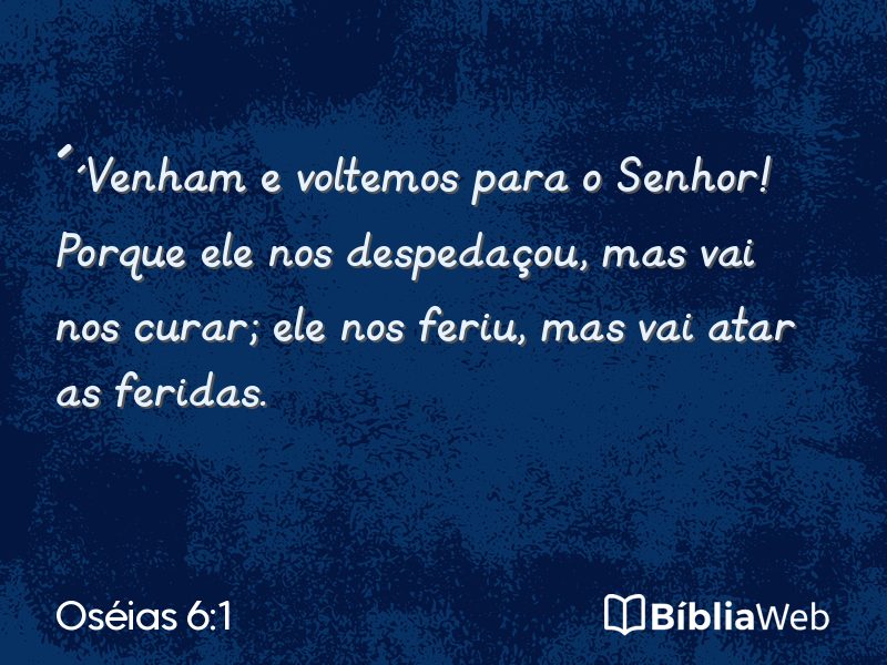 Oséias 6:1 em imagem para compartilhar