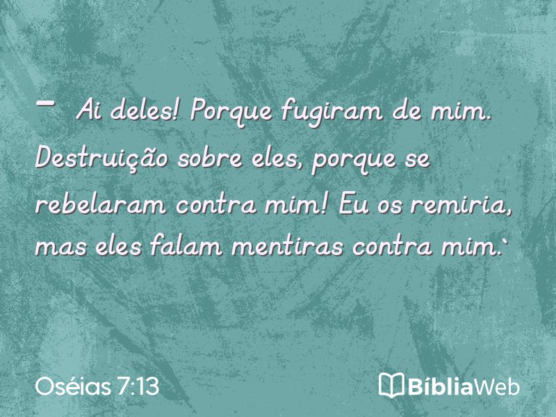 Oséias 7:13 em imagem para compartilhar