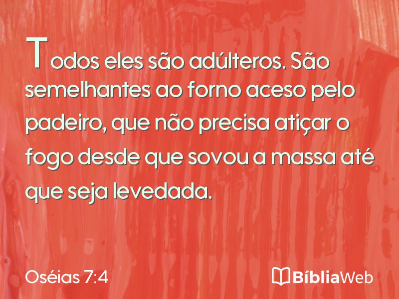 Oséias 7:4 em imagem para compartilhar