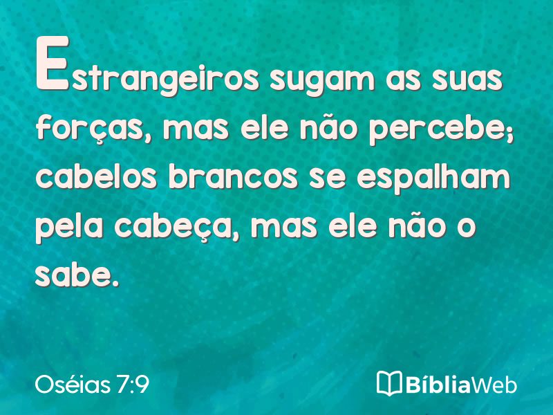 Oséias 7:9 em imagem para compartilhar