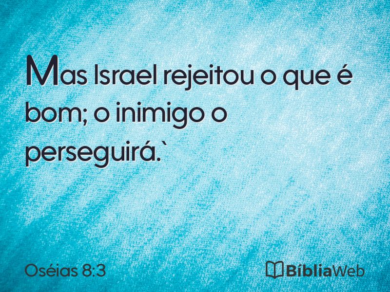 Oséias 8:3 em imagem para compartilhar