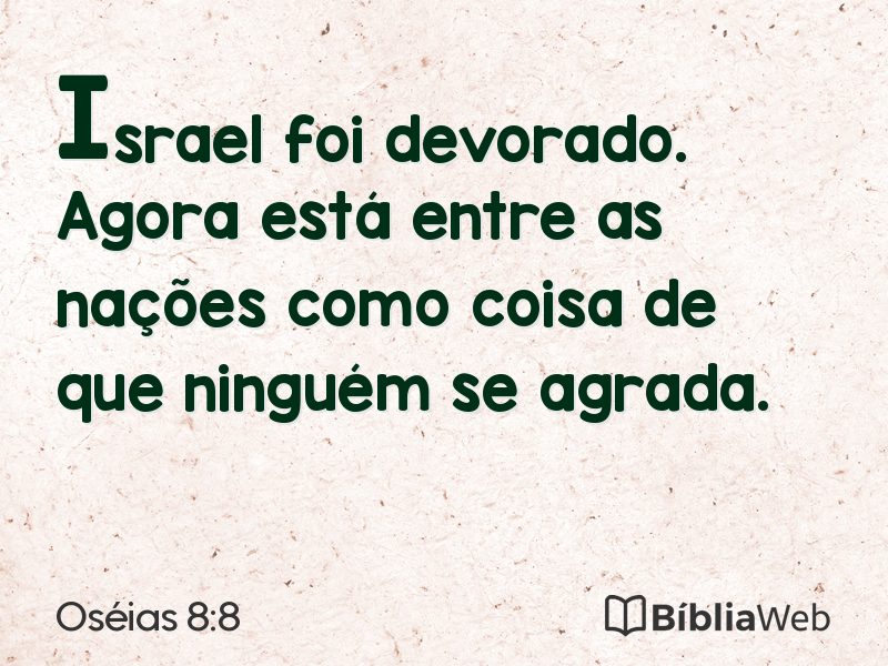 Oséias 8:8 em imagem para compartilhar