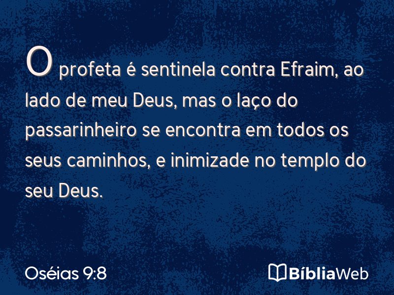 Oséias 9:8 em imagem para compartilhar