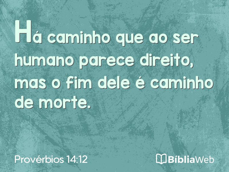 Provérbios 14:12 em imagem para compartilhar
