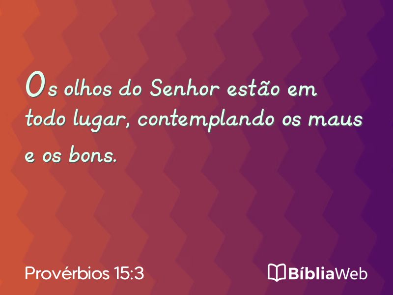 Provérbios 15:3 em imagem para compartilhar