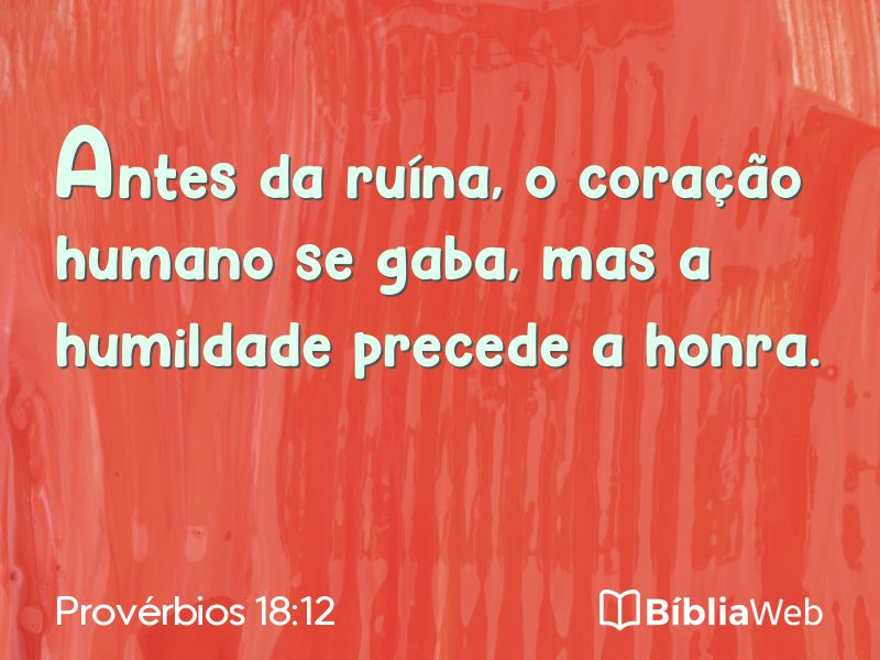 Provérbios 18:12 em imagem para compartilhar