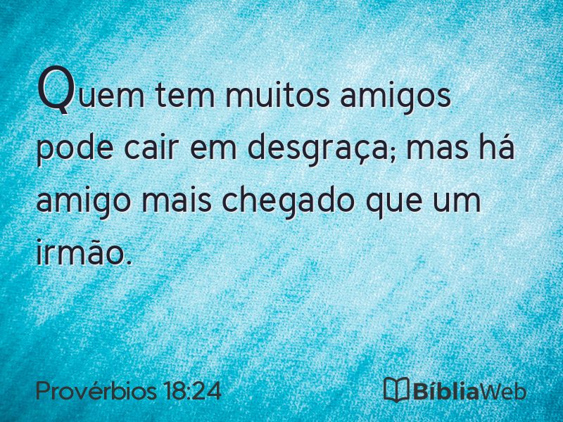 Provérbios 18:24 em imagem para compartilhar