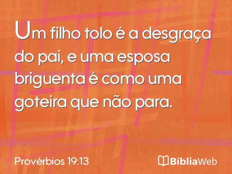 Provérbios 19:13 em imagem para compartilhar