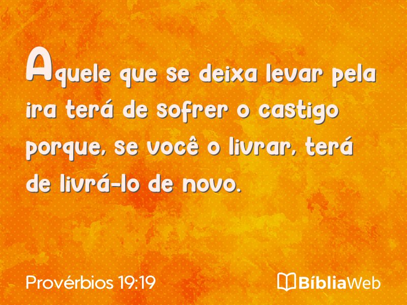 Provérbios 19:19 em imagem para compartilhar