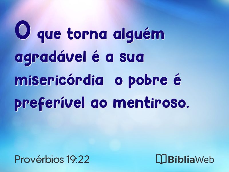 Provérbios 19:22 em imagem para compartilhar