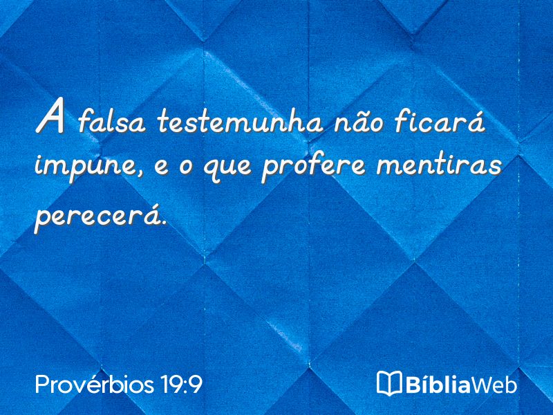 Provérbios 19:9 em imagem para compartilhar