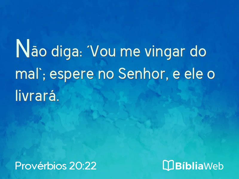 Provérbios 20:22 em imagem para compartilhar