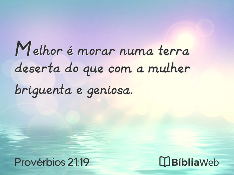 Provérbios 21:19 em imagem para compartilhar