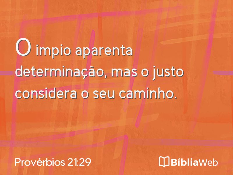 Provérbios 21:29 em imagem para compartilhar