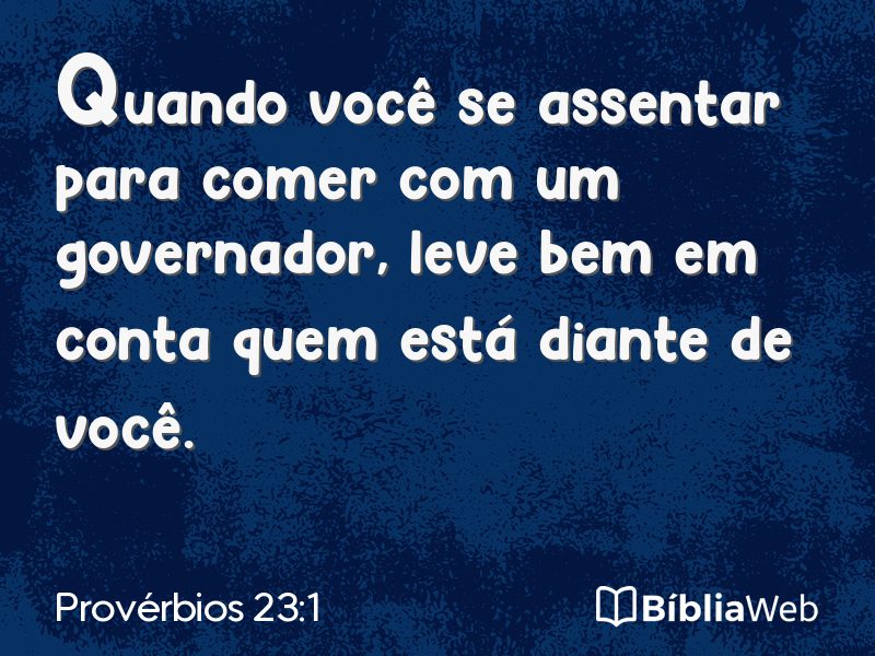 Provérbios 23:1 em imagem para compartilhar