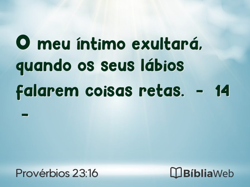 Provérbios 23:16 em imagem para compartilhar